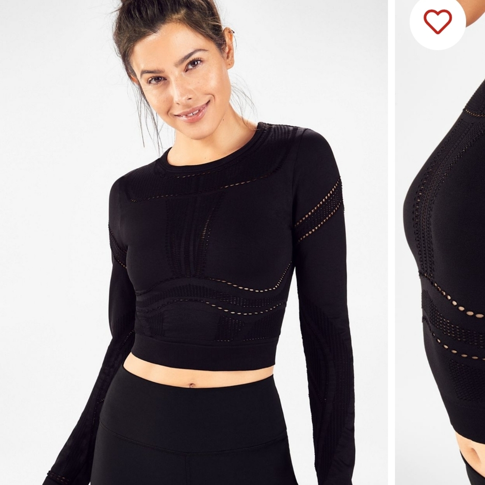 Fabletics Long Sleeve Crop Top